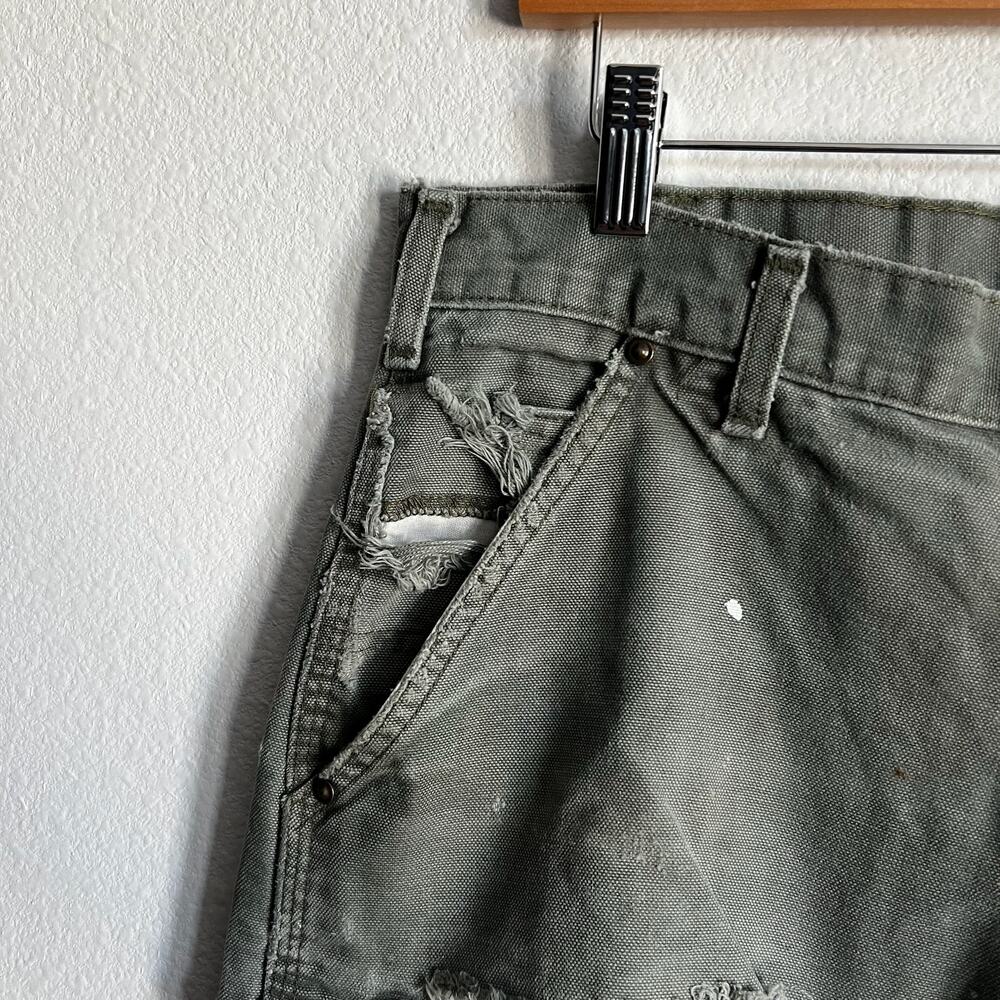 Carhartt B136 MOS green double knee work wear carpenter pants - Picture 9 of 15